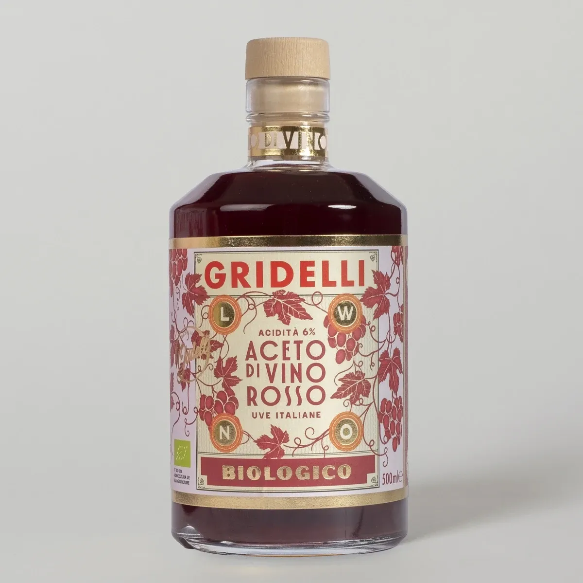 Aceto di Vino Rosso, 500 ml, Ekologisk